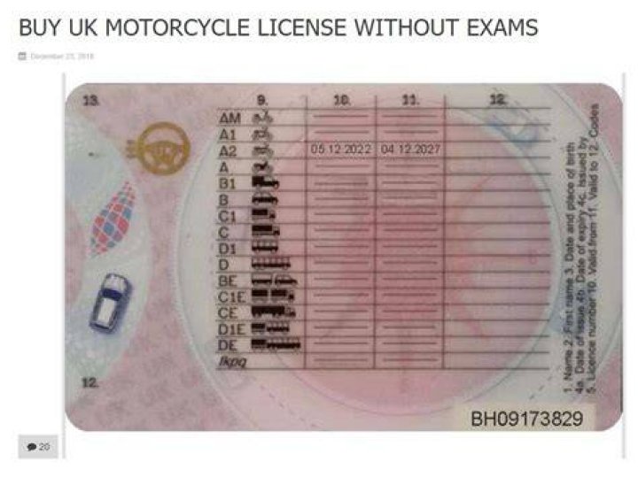 Can I drive a motorcycle with a car driving Licence?