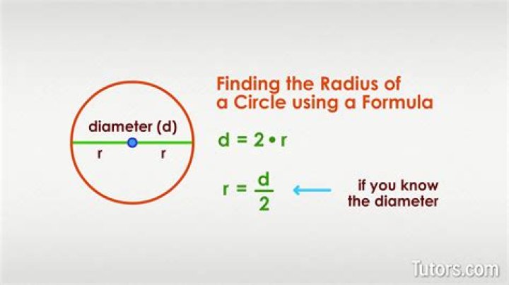 How do you find the diameter when given the radius?