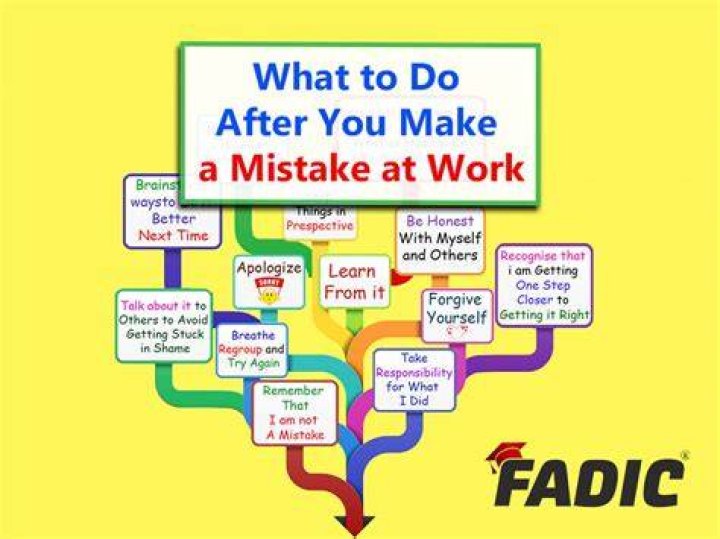 How do you respond to managers when you make a mistake?