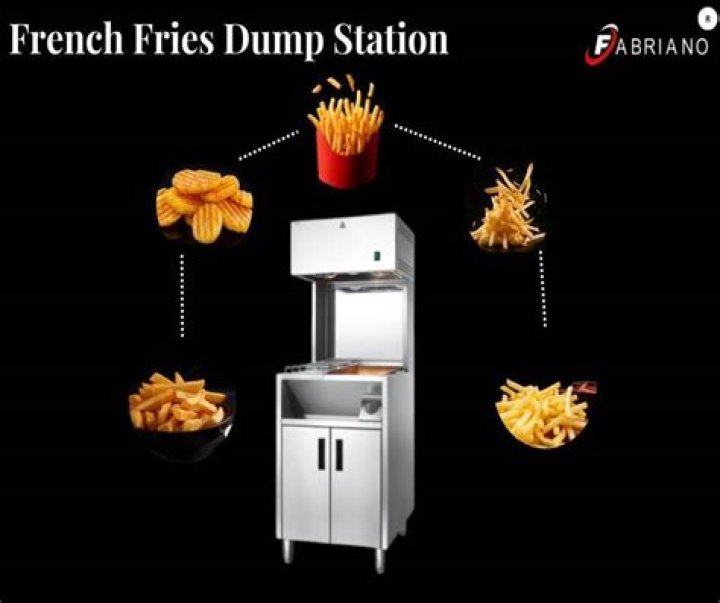 How many minutes can fries sit in the dump station before they must be discarded?