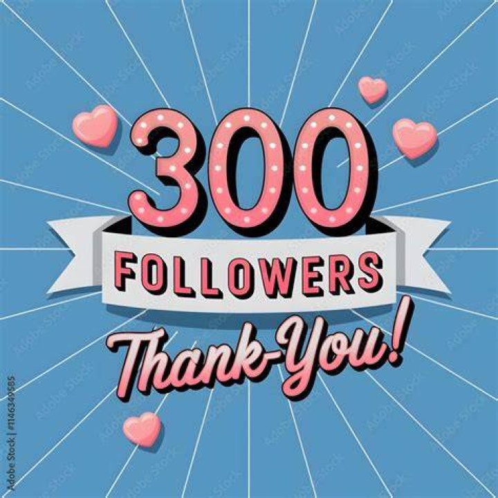 Is 300 followers a lot?