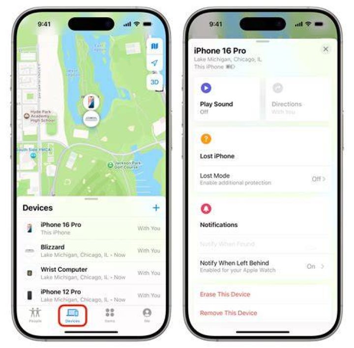 What does it mean when a device disappears from Find My iPhone?