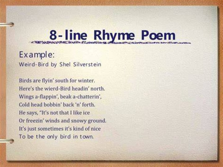 What is a poem with 8 syllables per line called?