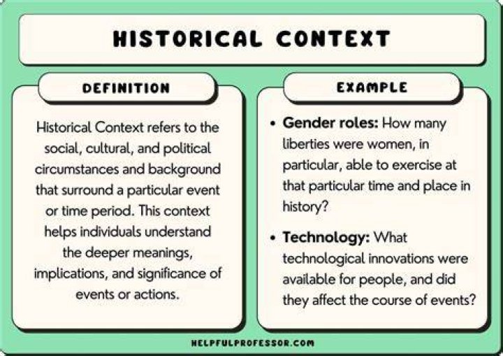 What is historical context?