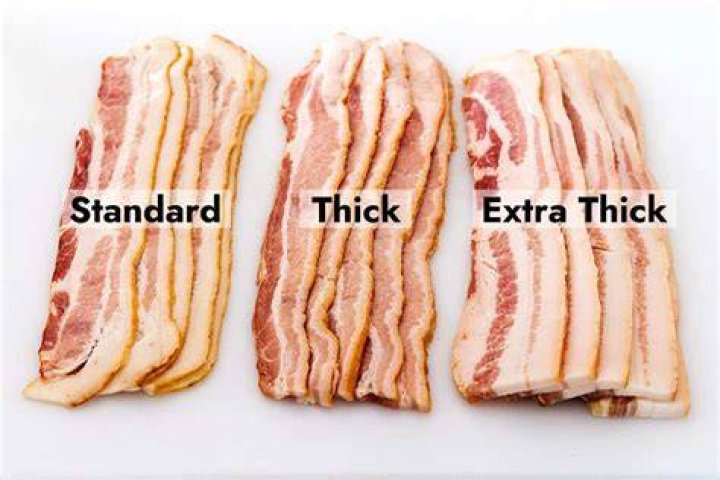 What is thick bacon called?