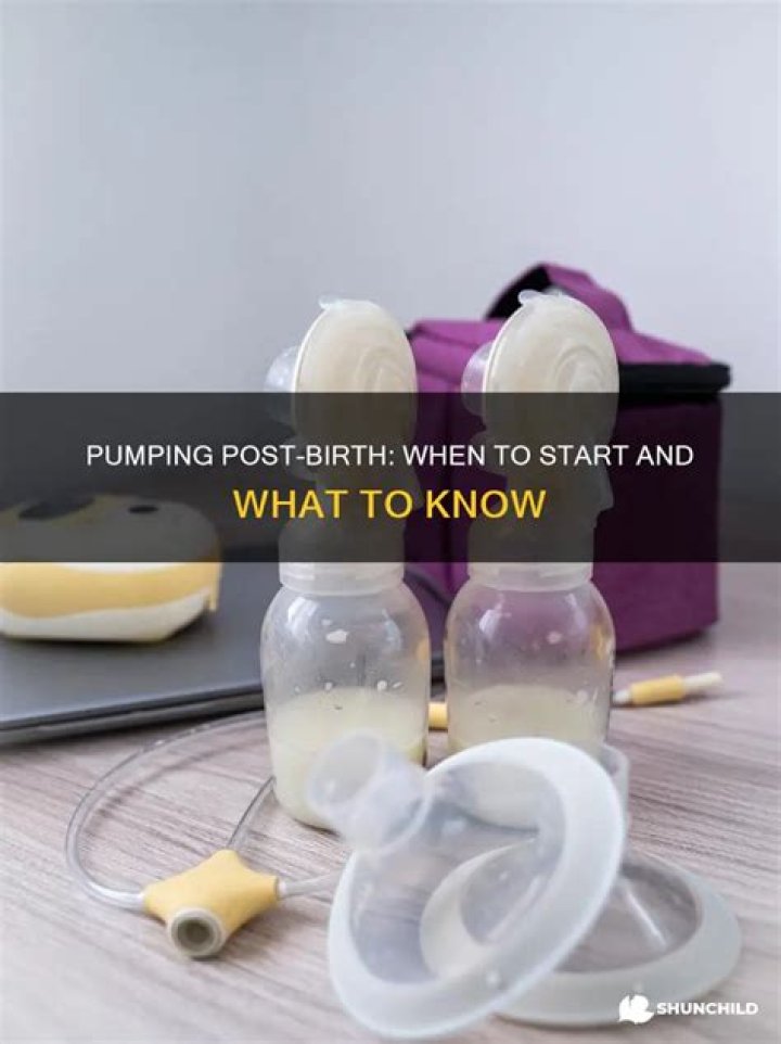 When can you start pumping after birth?