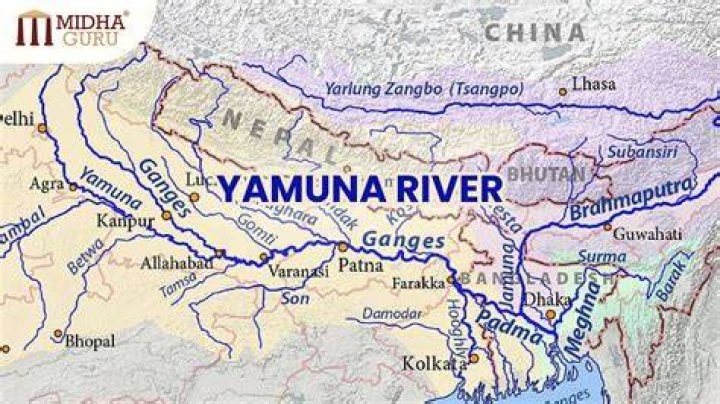 Where is Yamuna river originated?